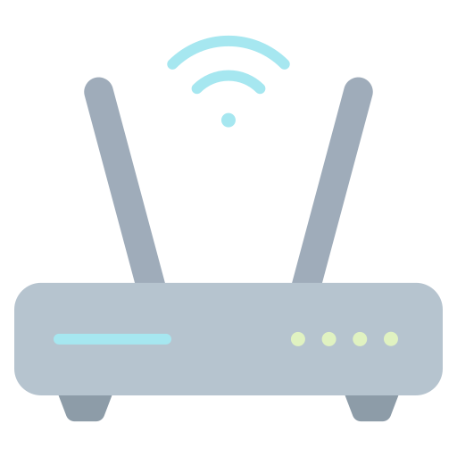 router de wifi Generic color fill icono
