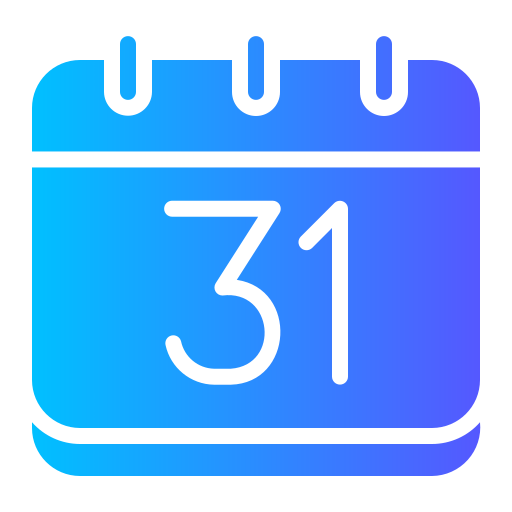 calendario Generic gradient fill icono