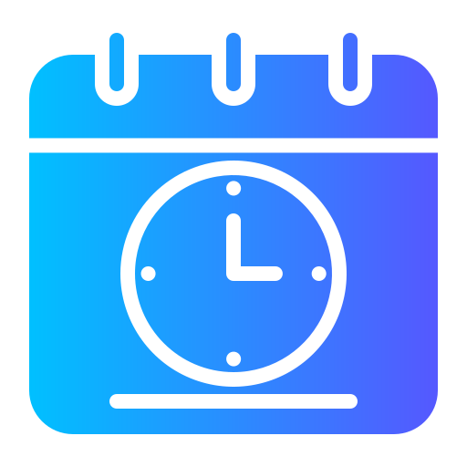 calendario Generic gradient fill icona