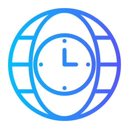 Time zone Generic gradient outline icon