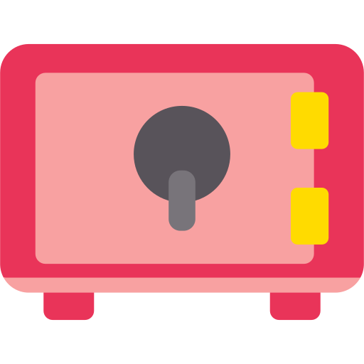 cassetta di sicurezza Generic color fill icona
