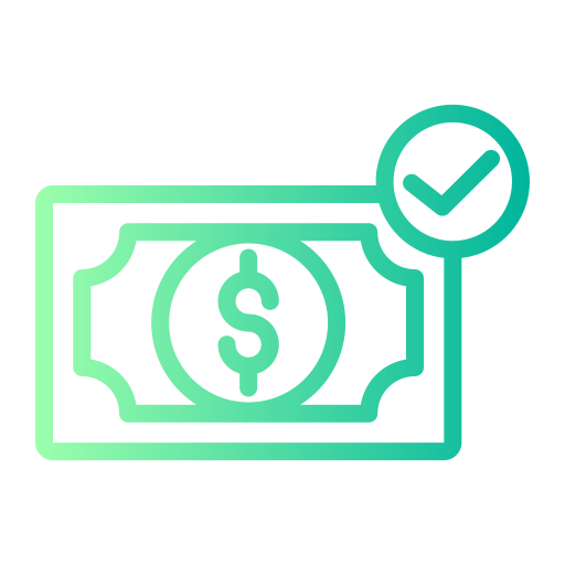 Cash payment Generic gradient outline icon