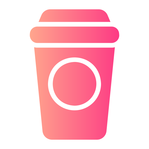 Чашка кофе Generic gradient fill иконка