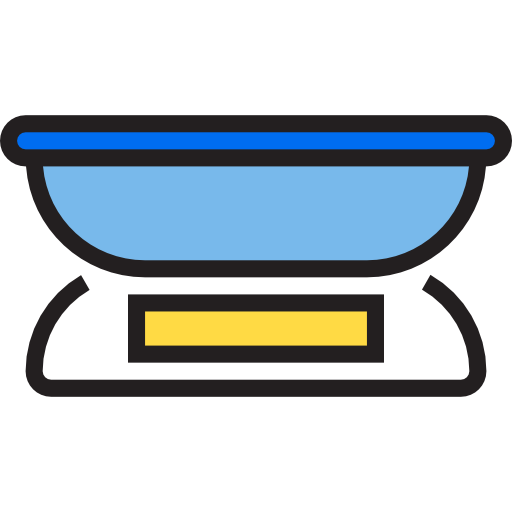 Weight scale srip Lineal Color icon