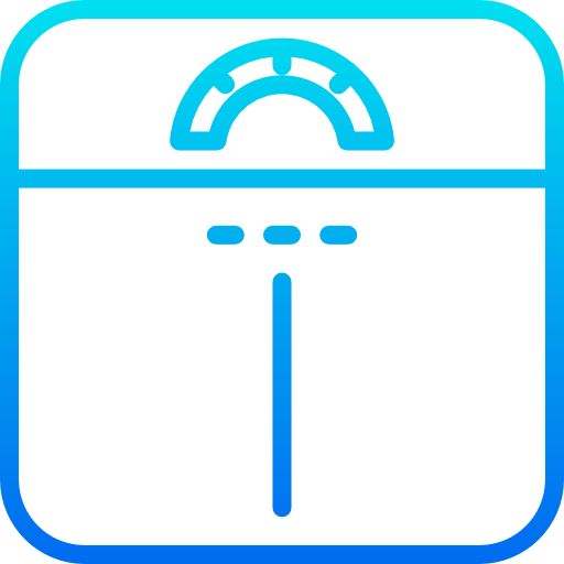 Weight scale srip Gradient icon