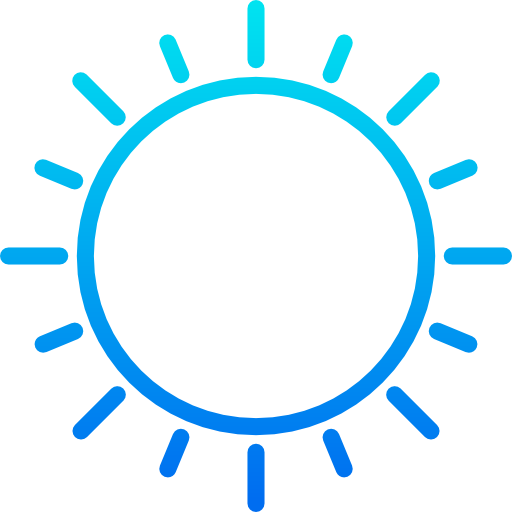 słoneczny srip Gradient ikona