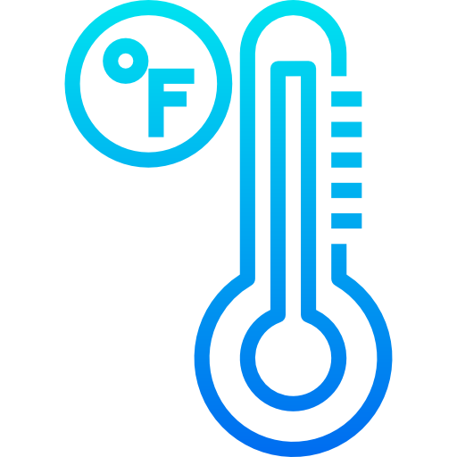 termometro srip Gradient icona