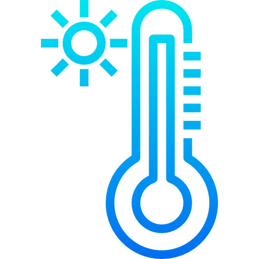 Thermometer srip Gradient icon