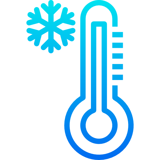 thermometer srip Gradient icon