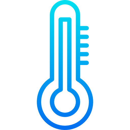 thermometer srip Gradient icoon