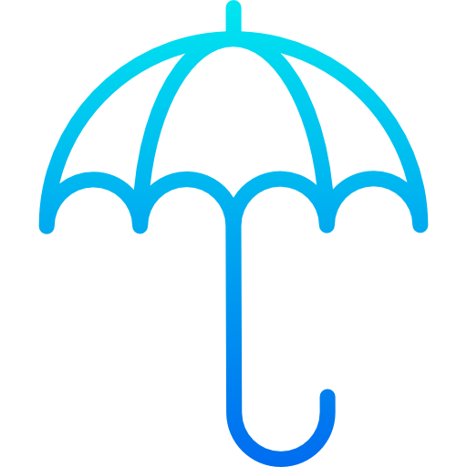 parasol srip Gradient ikona