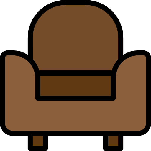 Armchair srip Lineal Color icon