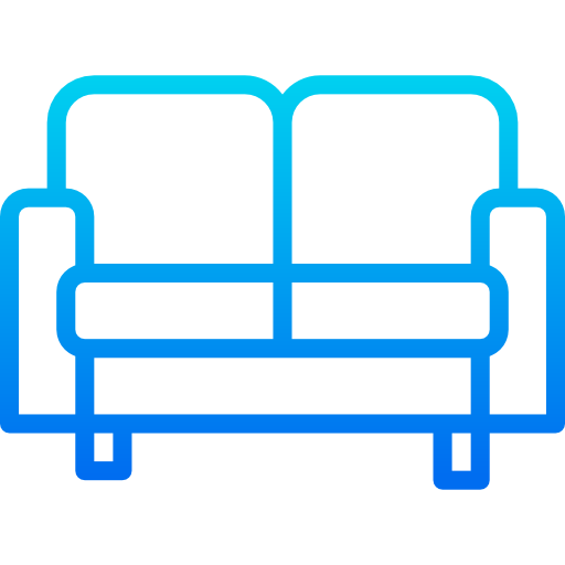 Couch srip Gradient icon