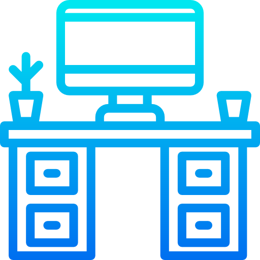 Desk srip Gradient icon