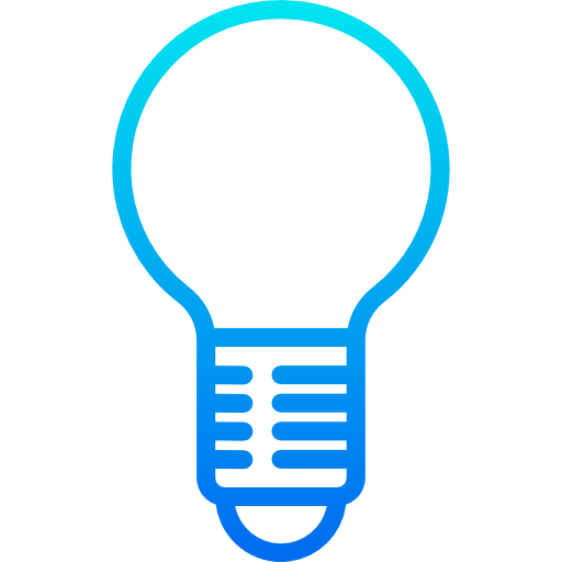 Light bulb srip Gradient icon