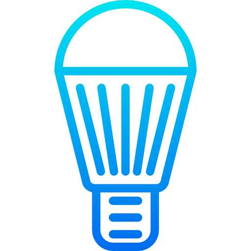 Led bulb srip Gradient icon