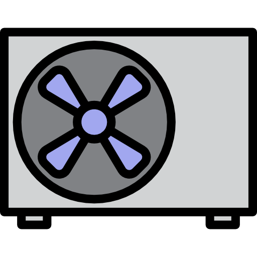 공기 조절 srip Lineal Color icon