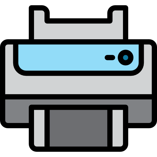 impresora srip Lineal Color icono