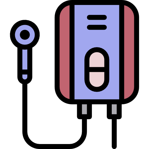 calentador de agua srip Lineal Color icono