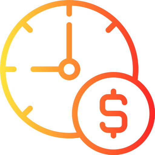 Working time Generic gradient outline icon