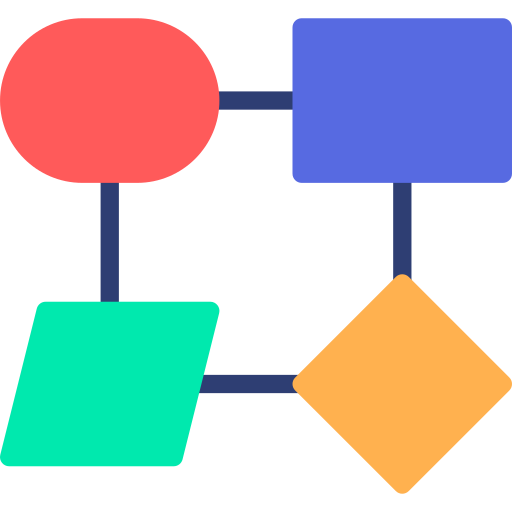 Flowchart Generic color fill icon