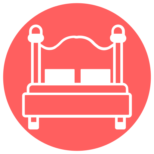 łóżko Generic color fill ikona