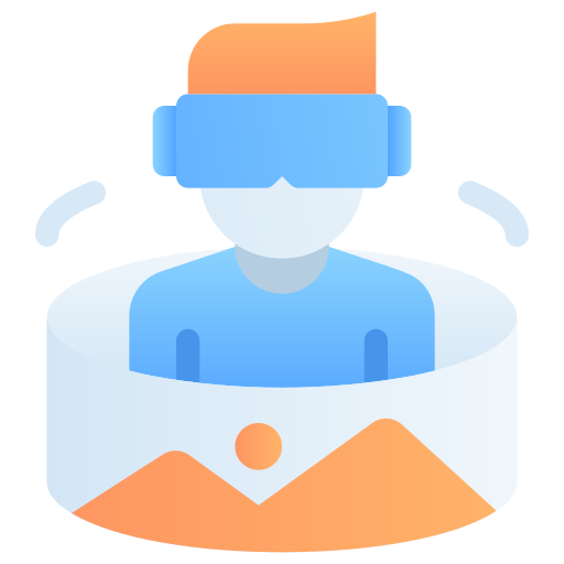 virtual reality Generic gradient fill icon