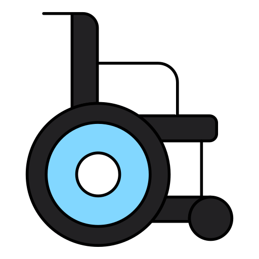 cadeira de rodas Generic color lineal-color Ícone