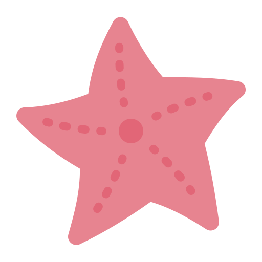 Морская звезда Generic color fill иконка