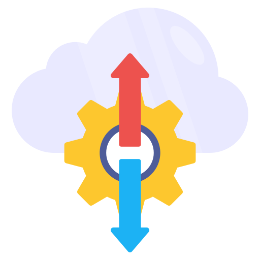 Cloud Settings Generic color fill icon