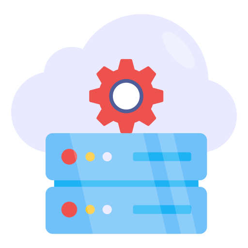 Cloud server Generic color fill icon