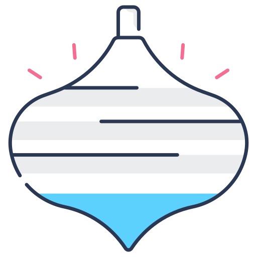 Spinning Top Generic color lineal-color icon
