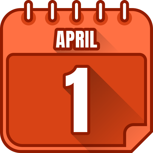 1. april Generic gradient lineal-color icon