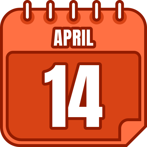 14 april Generic color lineal-color icoon