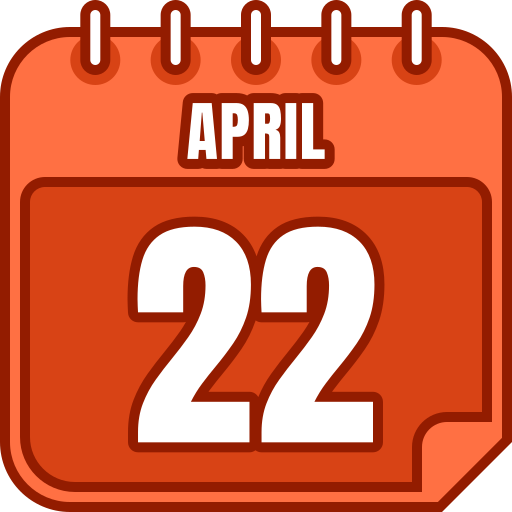 22 kwietnia Generic color lineal-color ikona