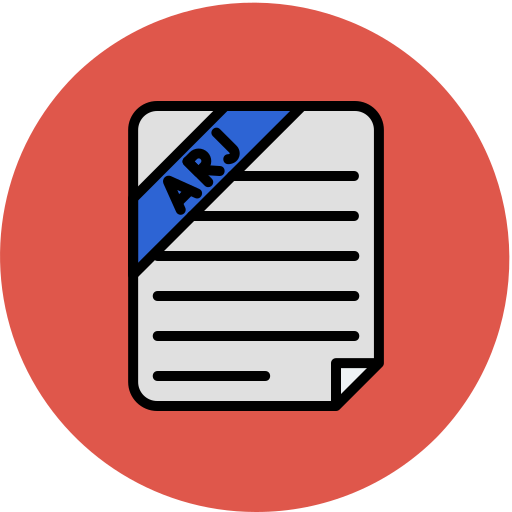 arj ファイル Generic color lineal-color icon