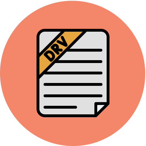 drv-datei Generic color lineal-color icon