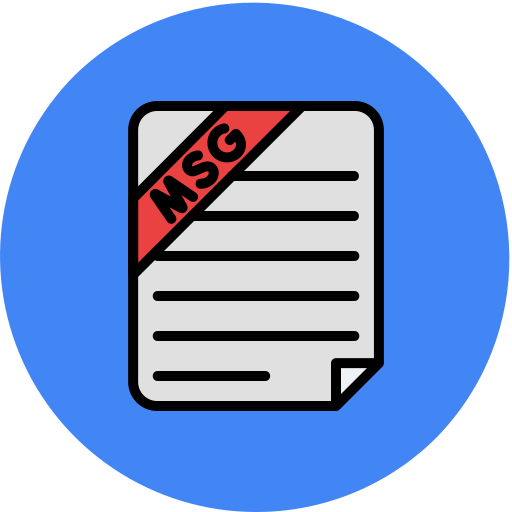 msg-datei Generic color lineal-color icon