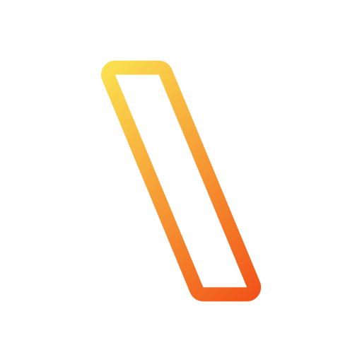 barra oblicua Generic gradient outline icono