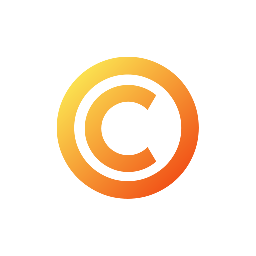 Copyright Generic gradient fill icon