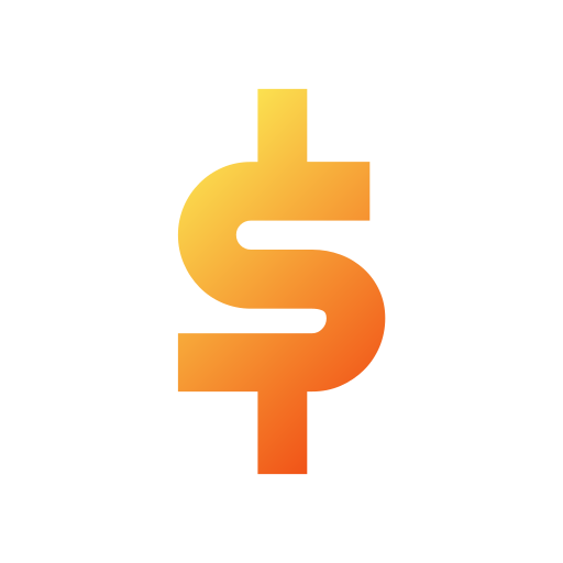 dollar Generic gradient fill icon