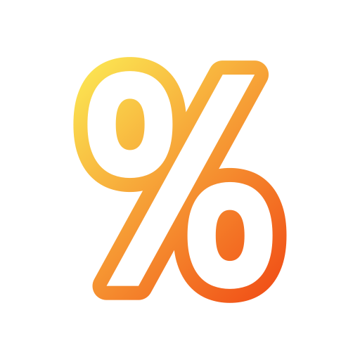 procent Generic gradient outline ikona