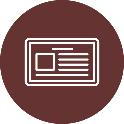 Business card Generic color fill icon