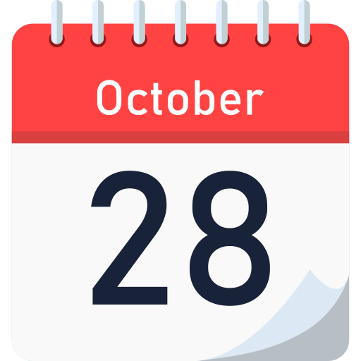 October 28 Generic color fill icon