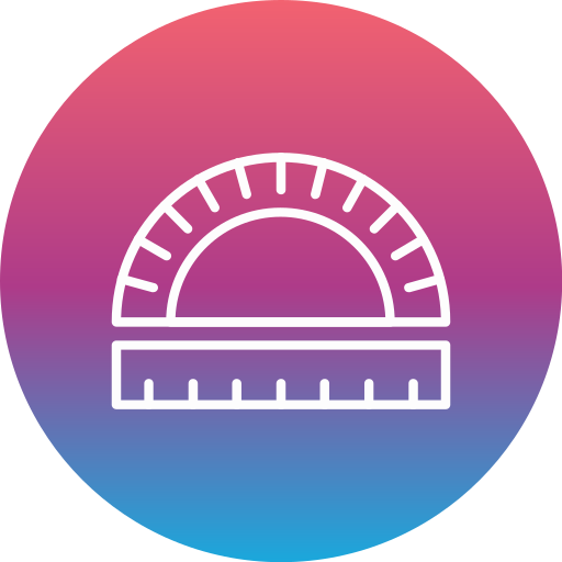 Protractor Generic gradient fill icon