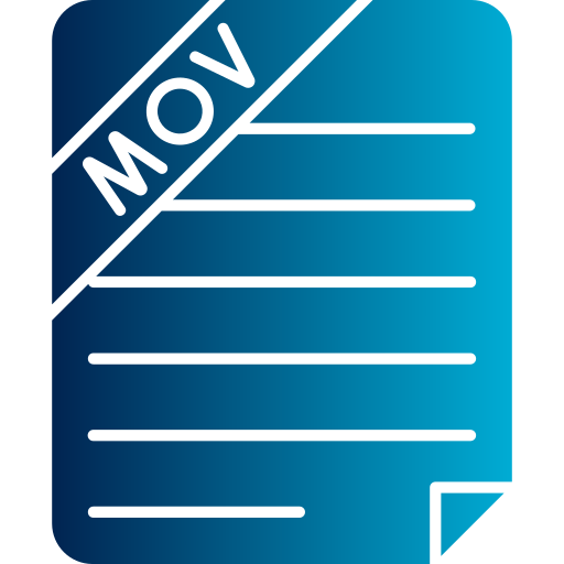 movファイル Generic gradient fill icon