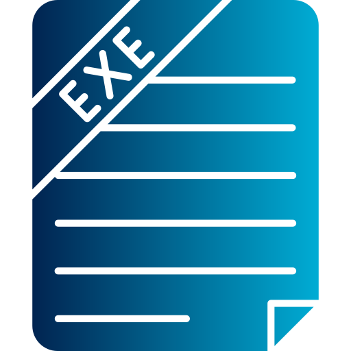 exe-datei Generic gradient fill icon