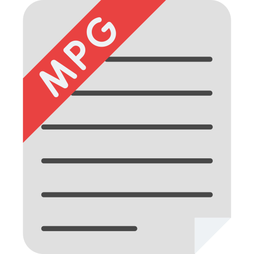 mpg-datei Generic color fill icon