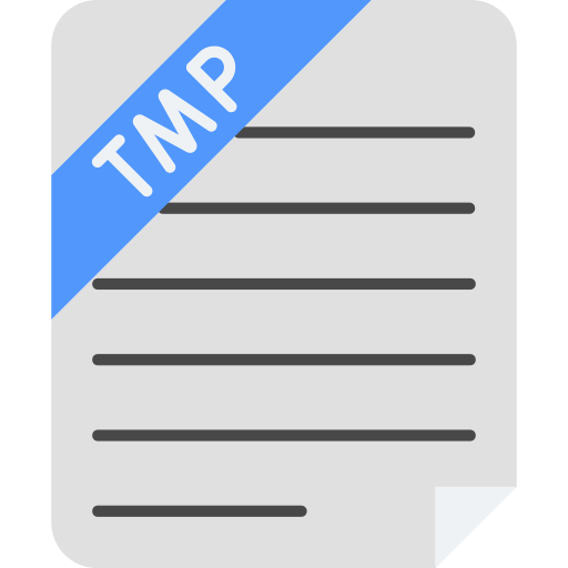 Tmp file Generic color fill icon