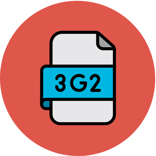 archivo 3g2 Generic color lineal-color icono